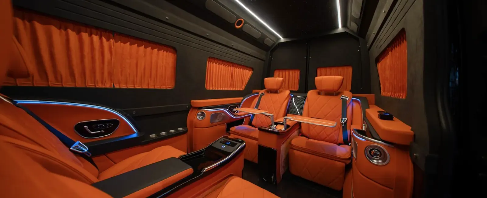 Custom luxury Sprinter van interior Dubai — Barugzai Motors — 4