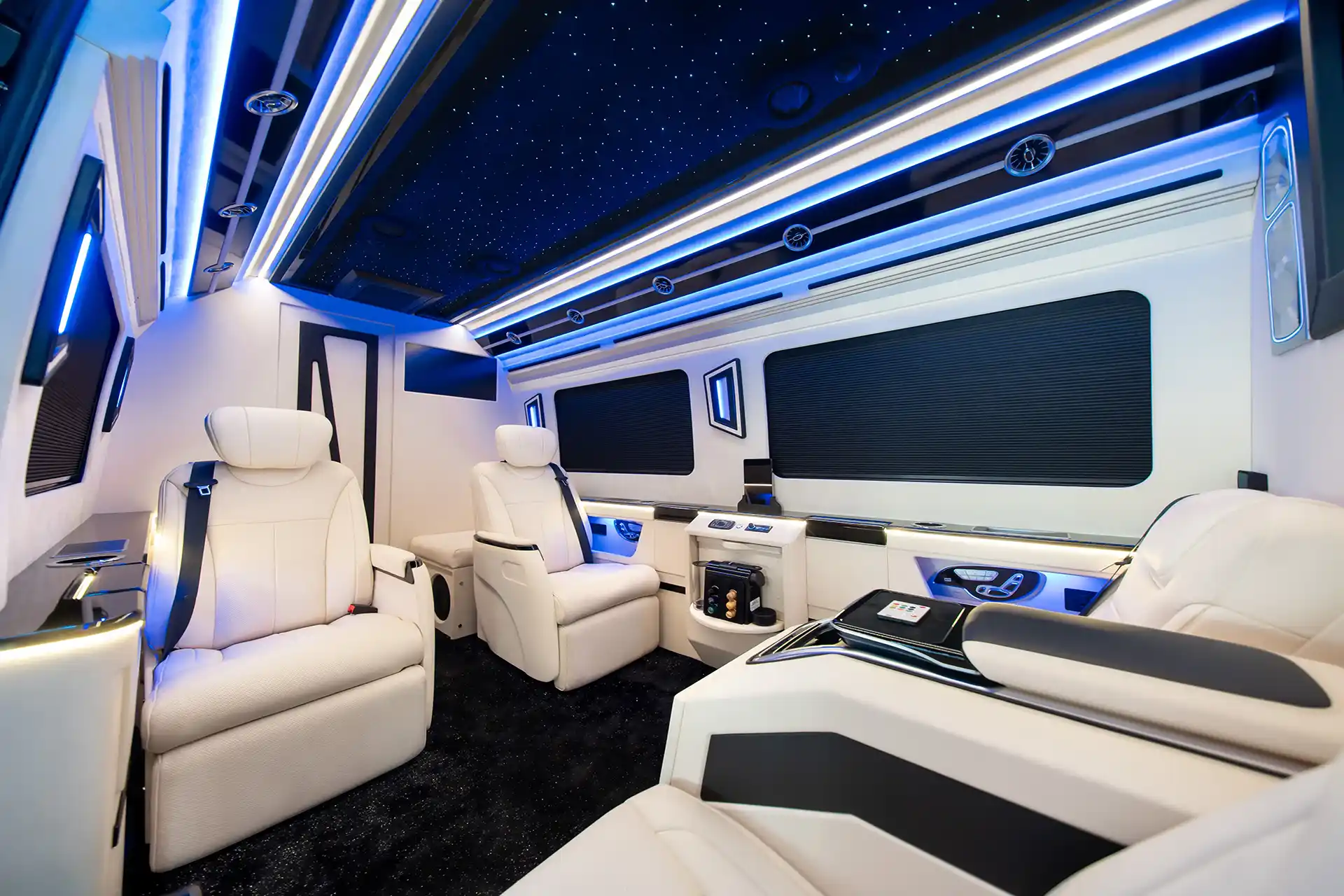 Barugzai VIP Sprinter with Washroom — luxury VIP vans Dubai